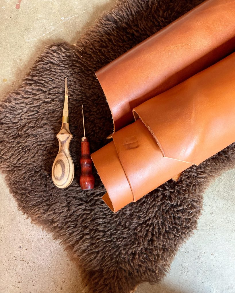 Sustainable Vegetable Tanned Leather Rolls