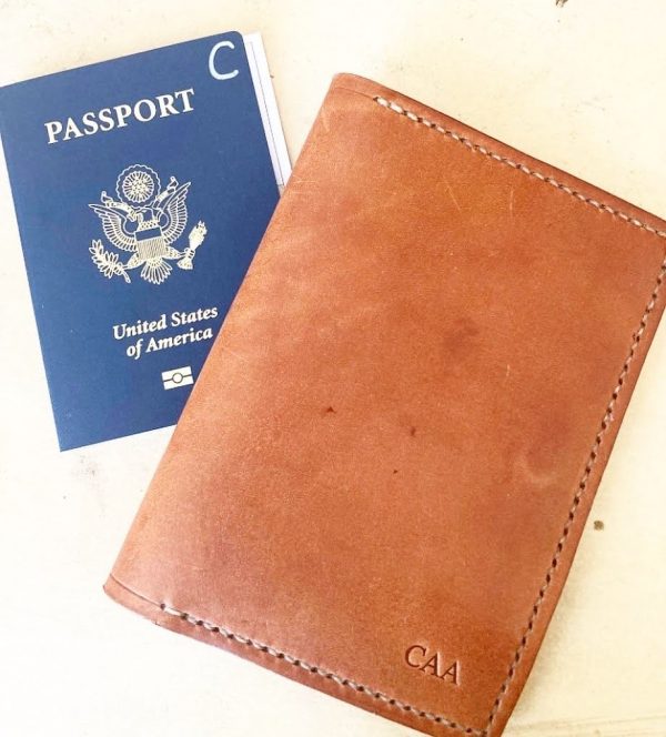 Leather Wallet and Passport